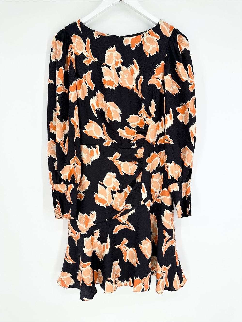 Rebecca Taylor Ikat Blossom Jacquard Silk Blend Dress in Aubergine